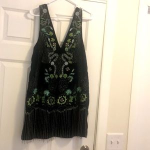 Free people beaded flapper dress
